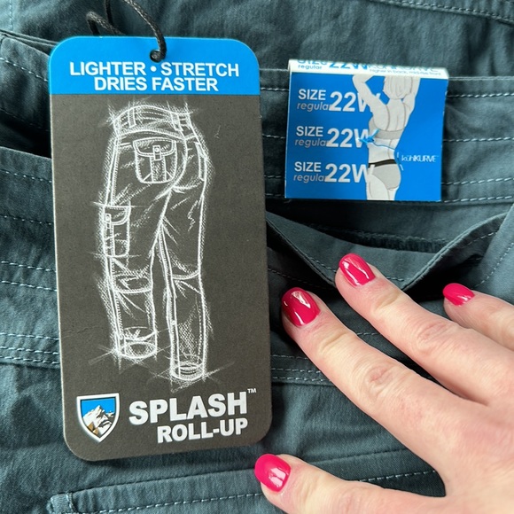 NWT Kuhl Splash Roll-Up pants size 22W - Picture 3 of 11